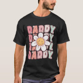 Groovy Daddy Matching Family Birthday Party Daisy T-shirt (Voorkant)