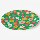 Groovy Daisies Bloemen VERJAARDAG PARTY CUSTOM Papieren Bordje (Gekanteld)