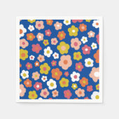 Groovy Daisies Bloemen VERJAARDAG PARTY CUSTOM Servet (Voorkant)