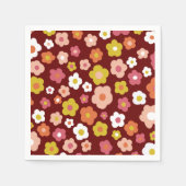 Groovy Daisies Bloemen VERJAARDAG PARTY CUSTOM Servet (Voorkant)