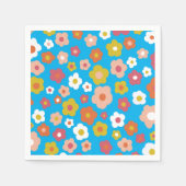 Groovy Daisies Bloemen VERJAARDAG PARTY CUSTOM Servet (Voorkant)