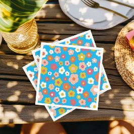 Groovy Daisies Bloemen VERJAARDAG PARTY CUSTOM Servet