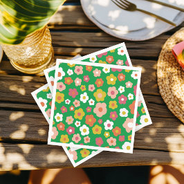 Groovy Daisies Bloemen VERJAARDAG PARTY CUSTOM Servet