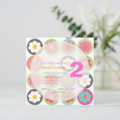 Groovy Daisies/BrightStor Zestig Birthday Party Kaart (Staand voorkant)