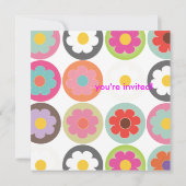 Groovy Daisies/BrightStor Zestig Birthday Party Kaart (Achterkant)