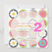 Groovy Daisies/BrightStor Zestig Birthday Party Kaart (Voorkant)