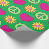 Groovy Daisies Cadeaupapier (Hoek)