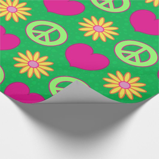 Groovy Daisies Cadeaupapier (Hoek)