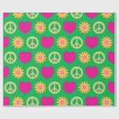Groovy Daisies Cadeaupapier (Vlak)