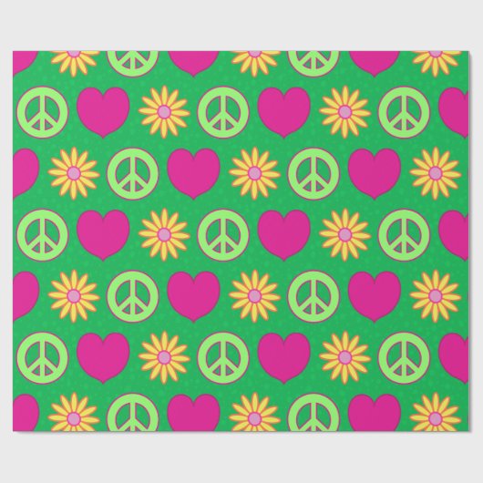 Groovy Daisies Cadeaupapier (Vlak)