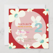 Groovy Daisies/DIY background/Birthday Party Kaart (Voorkant)