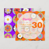 Groovy Daisies/diy background Kaart (Voorkant / Achterkant)