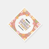 Groovy Daisies Hippie Meisje Verjaardag Servet (Hoek)