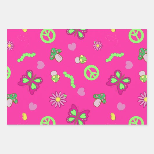 Groovy Daisies Inpakpapier Vel (Voorkant 2)