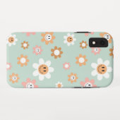 Groovy Daisies iPhone XR hoesje (Achterkant (horizontaal))