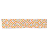 Groovy Daisy Bloemenschaakbord, Y2K 90s Korte Tafelloper (Horizontaal)