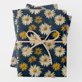 Groovy Daisy Blue Inpakpapier Vel (In situ)