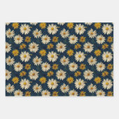 Groovy  Daisy Blue Inpakpapier Vel (Voorkant)