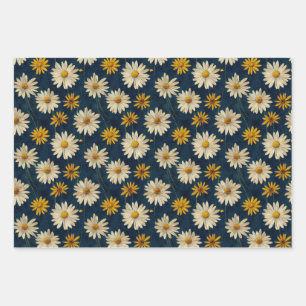 Groovy  Daisy Blue Inpakpapier Vel