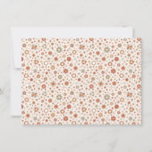 Groovy Daisy Boho Let's Party Foto Meisje Verjaard Kaart (Achterkant)