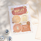 Groovy Daisy Boho Retro Let's Party Girl Verjaarda Folie Uitnodiging