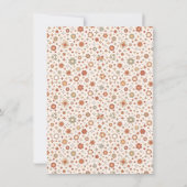 Groovy Daisy Boho Retro Let's Party Girl Verjaarda Kaart (Achterkant)