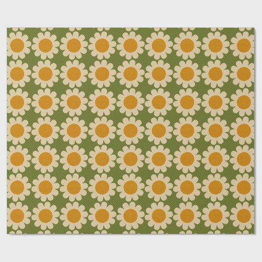 Groovy Daisy Cadeaupapier (Vlak)