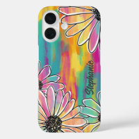 Groovy Daisy Dream - Painterly Hand getrokken Bloe