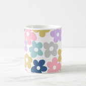 Groovy Daisy Flowers Retro Boho Floral Koffiemok (Center)