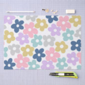 Groovy Daisy Flowers Retro Boho Floral Tissuepapier (Craft)