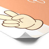 Groovy Daisy Girl Verjaardagsfeest Welkomstbord Poster (Hoek)