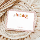 Groovy Daisy Modern Boho Verjaardag Bedankkaart