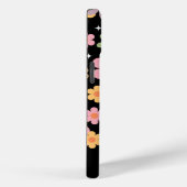 Groovy Daisy Pattern w / Naam Zwart Case-Mate iPhone Case (Achterkant / Rechts)
