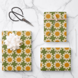 Groovy Daisy Spring bloemenwinkel Inpakpapier Vel