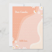 Groovy Daisy Time Capsule Note Bericht Kaart (Voorkant)