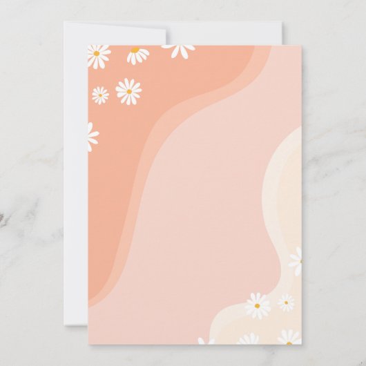 Groovy Daisy Time Capsule Note Bericht Kaart (Achterkant)