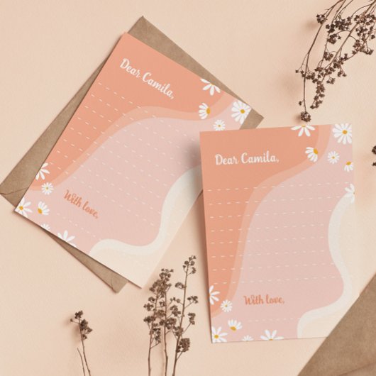 Groovy Daisy Time Capsule Note Bericht Kaart