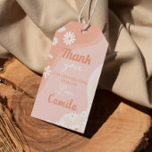 Groovy Daisy Verjaardag Bedankt Label Cadeaulabel