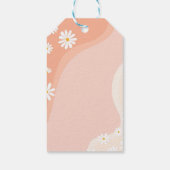 Groovy Daisy Verjaardag Bedankt Label Cadeaulabel (Achterkant)