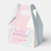 Groovy Daisy Verjaardagsfeestje Favor Box Bedankdoosjes (Voorkant Zijde)