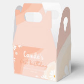 Groovy Daisy Verjaardagsfeestje Favor Box Bedankdoosjes (Geopend)