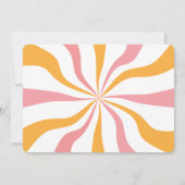 Groovy Dazed en Engaged Bachelorette Invitation Kaart (Achterkant)