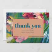 Groovy Deco Schildering Trouw Dank Je Bedankkaart (Voorkant)