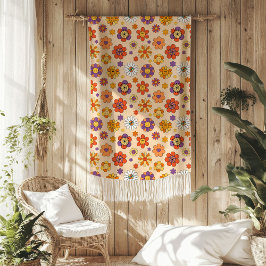 Groovy Deken 70s Pastel Kleuren in Trendy Tinten
