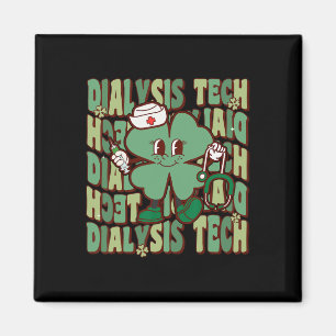 Groovy Dialyse Tech Funny St. Patrick's Dag Dialys Magneet