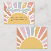 Groovy Diaper Raffle Informatiekaartje (Voorkant / Achterkant)