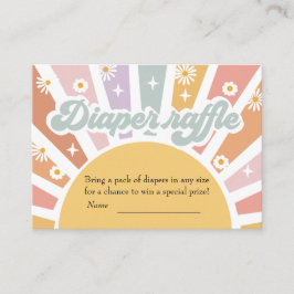 Groovy Diaper Raffle Informatiekaartje