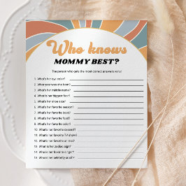 Groovy die mama het beste Baby shower spel kent