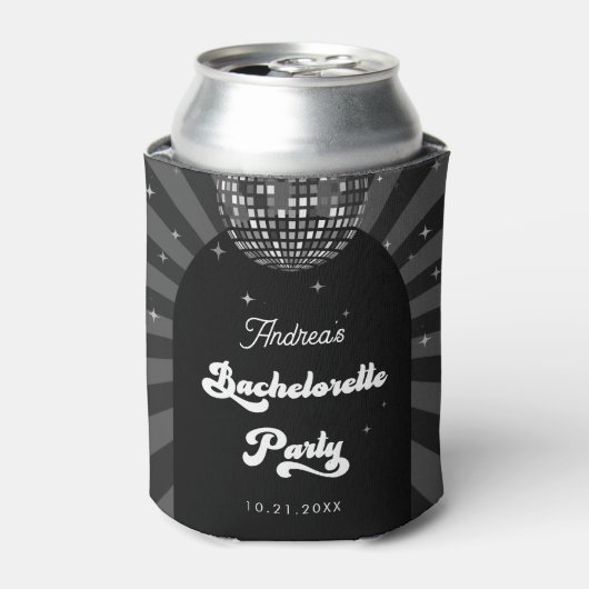 Groovy Disco Bal Bruidsfeest Favor Blikjeskoeler (Blikje Voorkant)