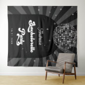 Groovy Disco Ball Bachelorette Party Achtergrond Wandkleed (In Situ (horizontaal))